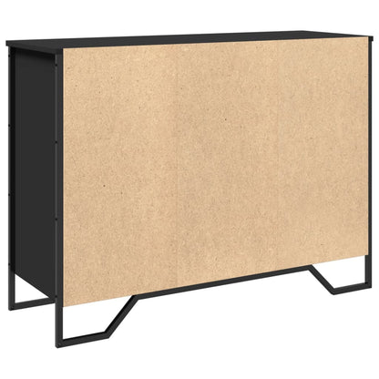 Sideboard Schwarz 101x35,5x74,5 cm Holzwerkstoff