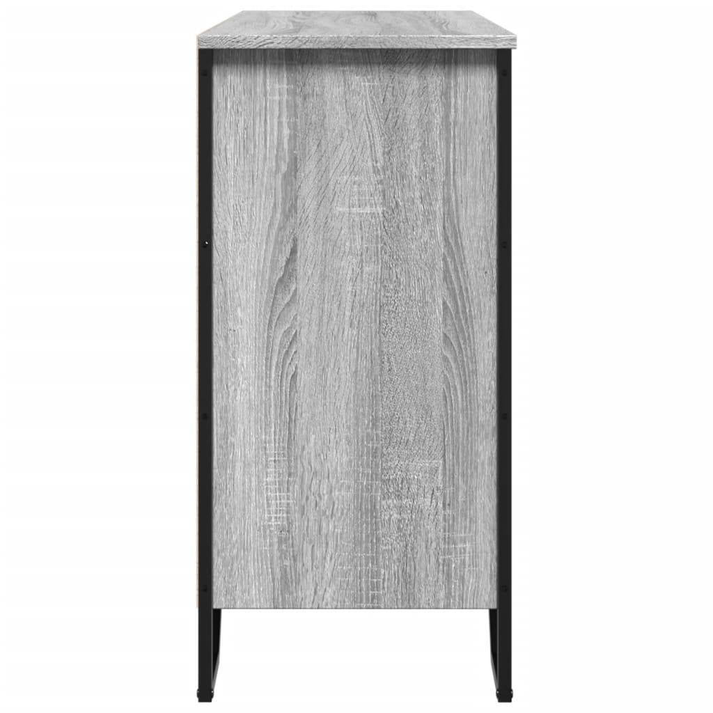 Sideboard Grau Sonoma 101x35,5x74,5 cm Holzwerkstoff