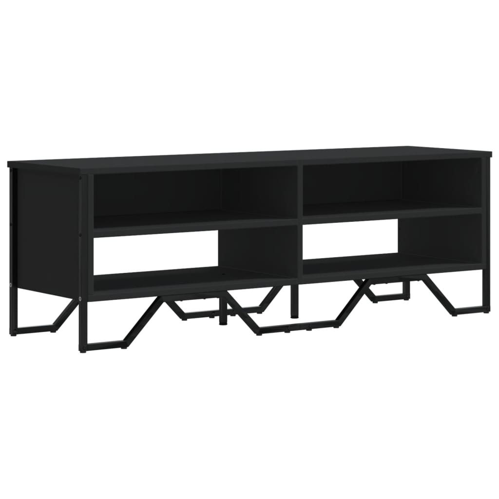 TV-Schrank Schwarz 122x34x41 cm Holzwerkstoff