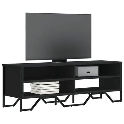 TV-Schrank Schwarz 122x34x41 cm Holzwerkstoff