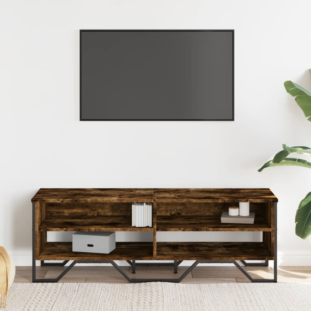 TV-Schrank Räuchereiche 122x34x41 cm Holzwerkstoff