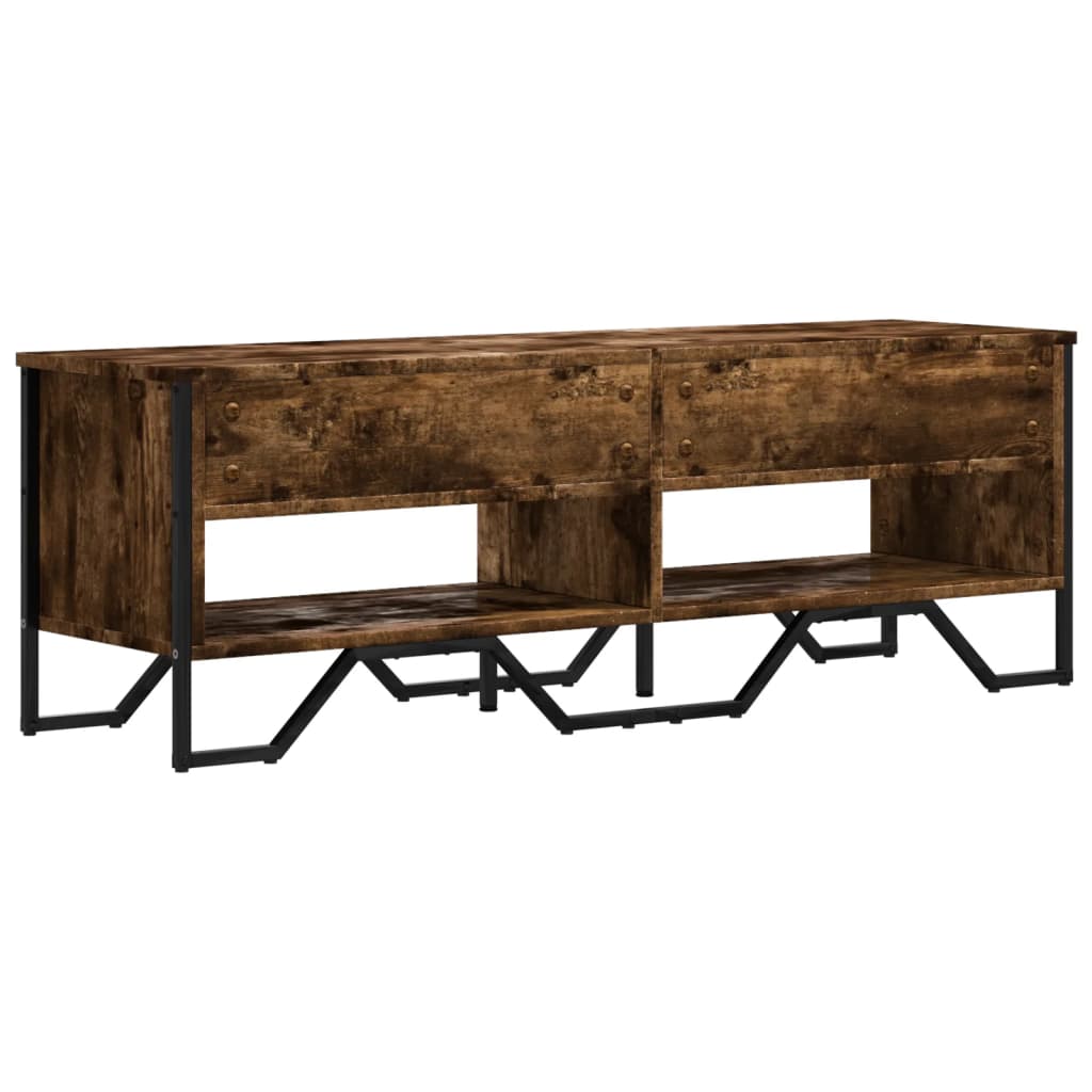 TV-Schrank Räuchereiche 122x34x41 cm Holzwerkstoff