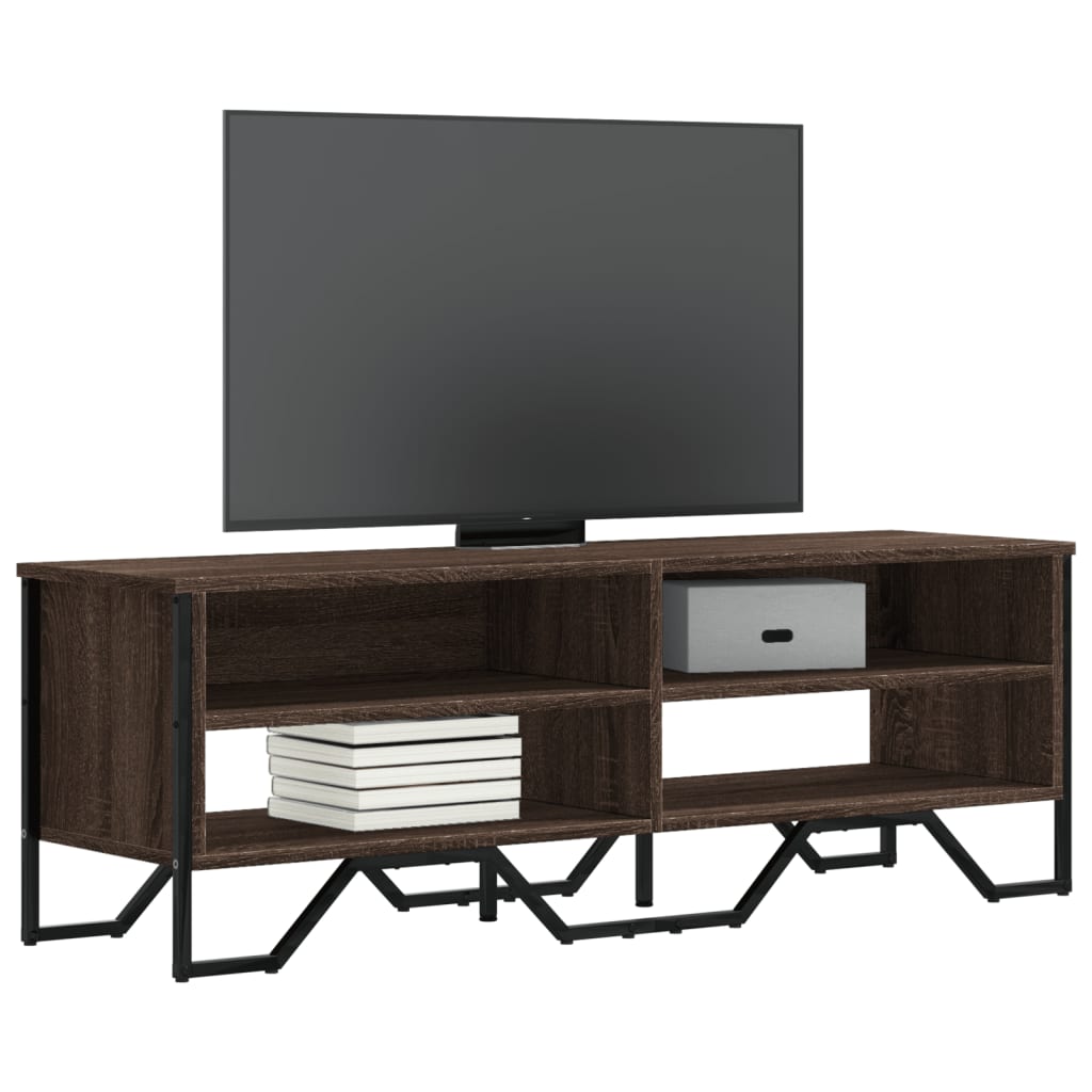 TV-Schrank Braun Eichen-Optik 122x34x41 cm Holzwerkstoff