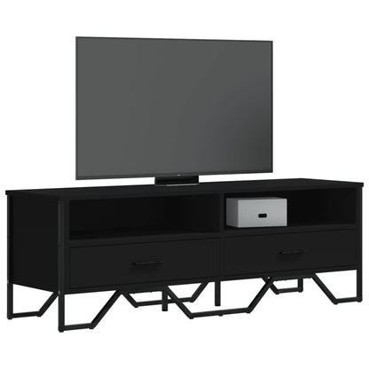 TV-Schrank Schwarz 122x34x41 cm Holzwerkstoff