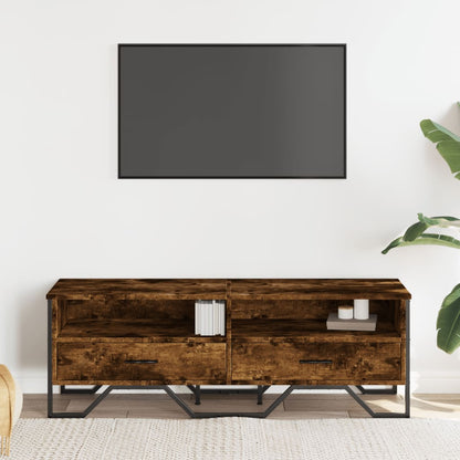 TV-Schrank Räuchereiche 122x34x41 cm Holzwerkstoff