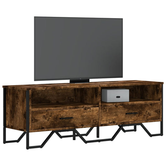 TV-Schrank Räuchereiche 122x34x41 cm Holzwerkstoff