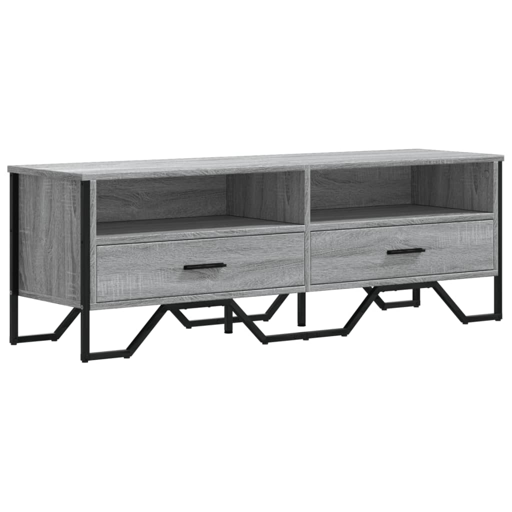 TV-Schrank Grau Sonoma 122x34x41 cm Holzwerkstoff