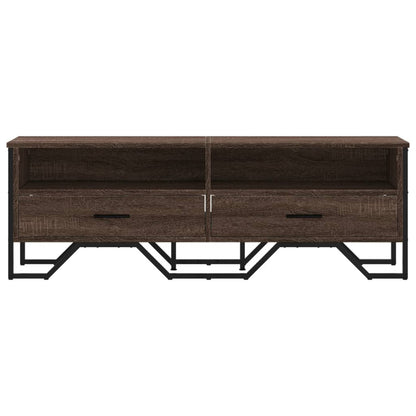 TV-Schrank Braun Eichen-Optik 122x34x41 cm Holzwerkstoff