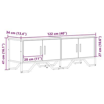 TV-Schrank Sonoma-Eiche 122x34x41 cm Holzwerkstoff