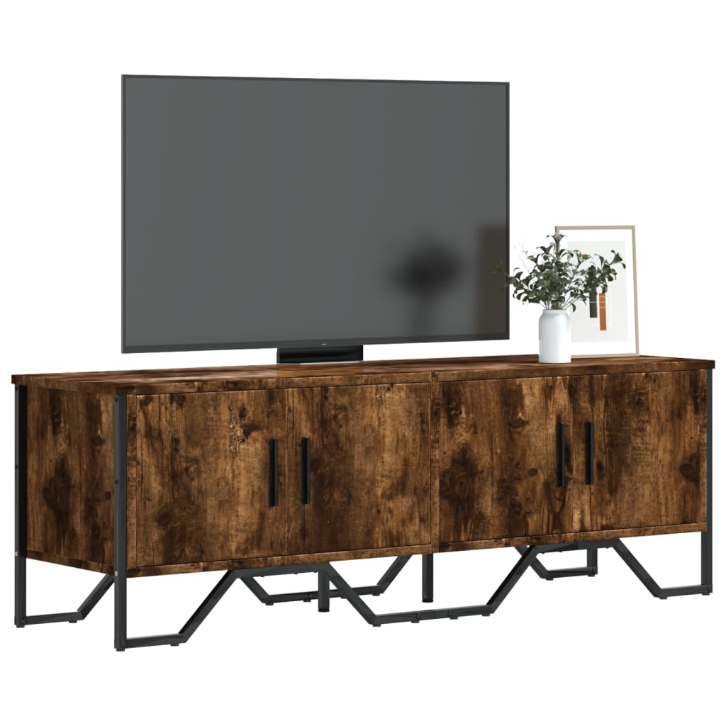 TV-Schrank Räuchereiche 122x34x41 cm Holzwerkstoff