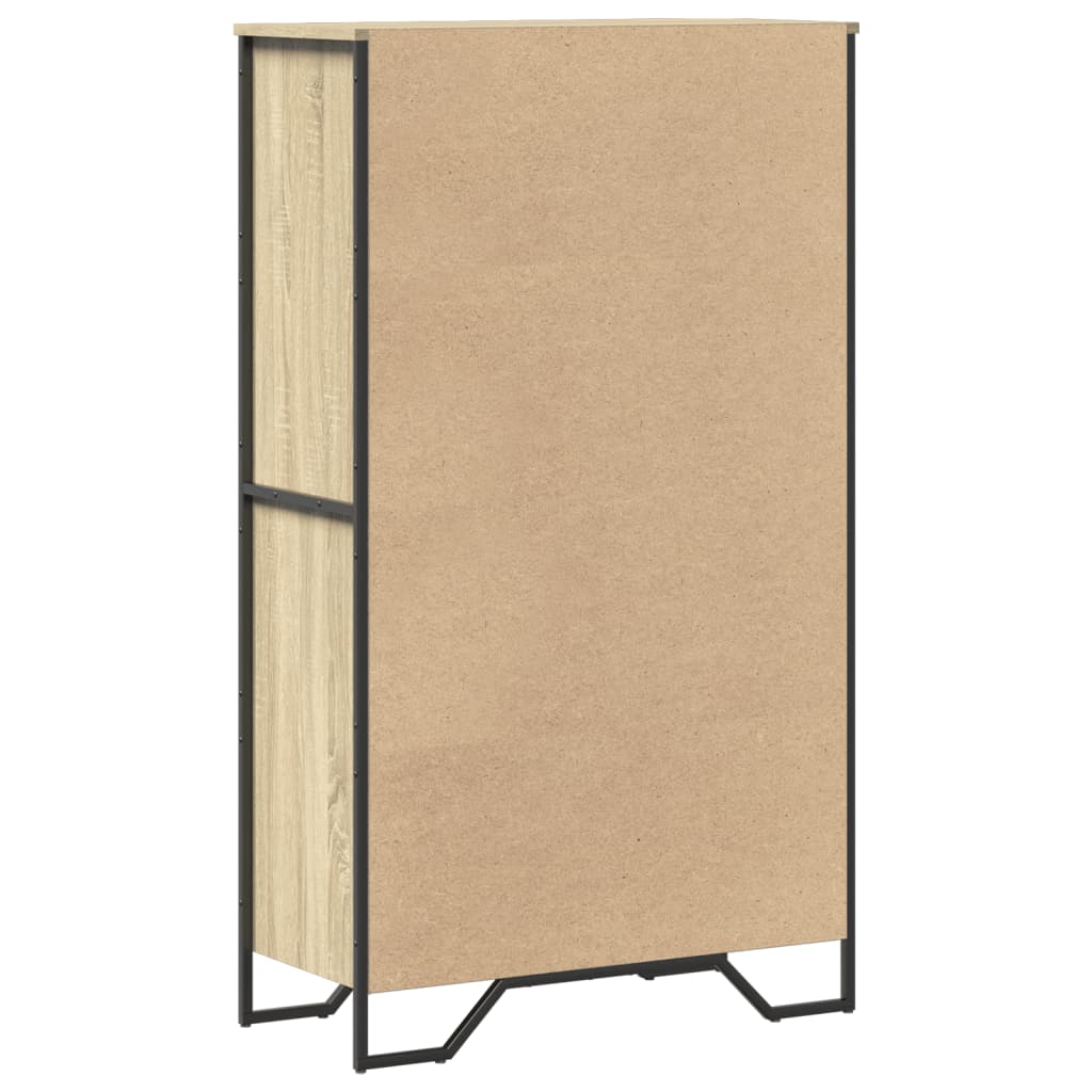 Highboard Sonoma-Eiche 79,5x35,5x137,5 cm Holzwerkstoff