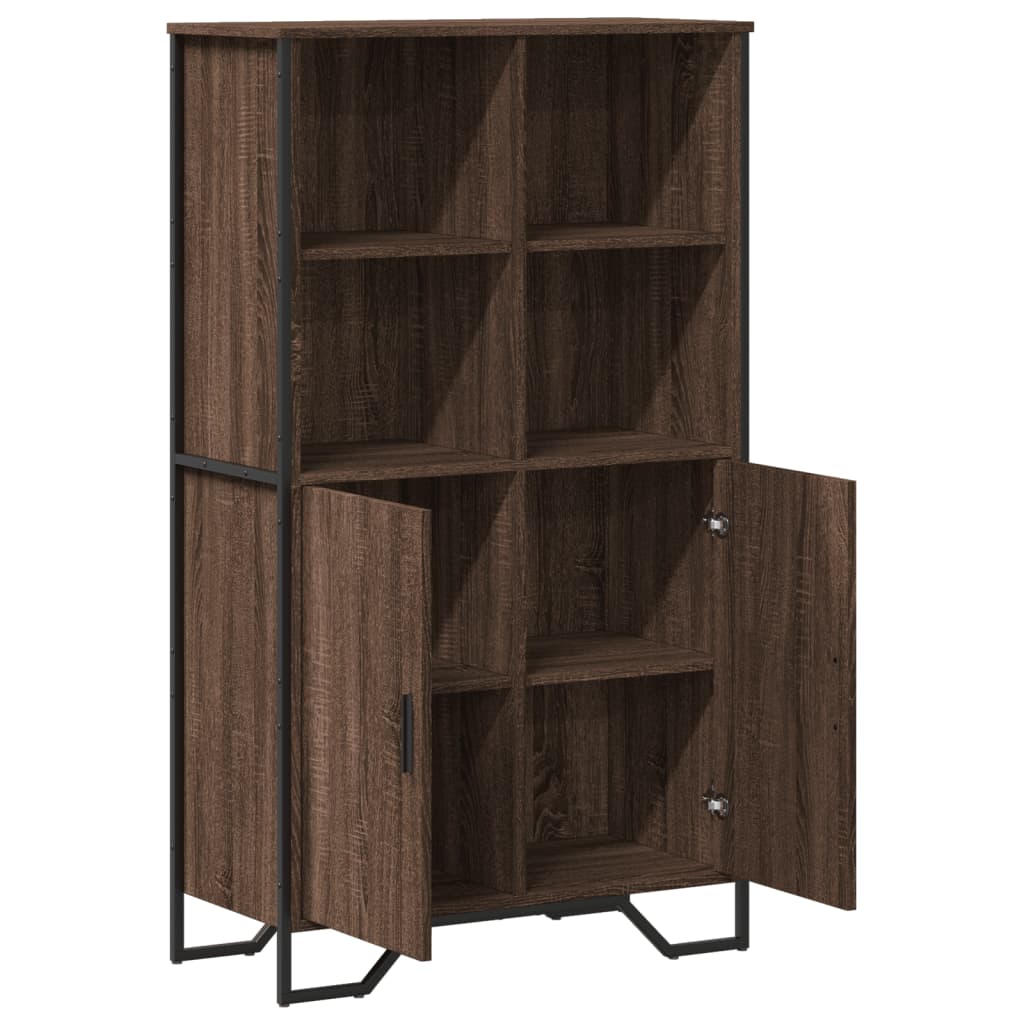 Highboard Eichen-Optik 79,5x35,5x137,5 cm Holzwerkstoff