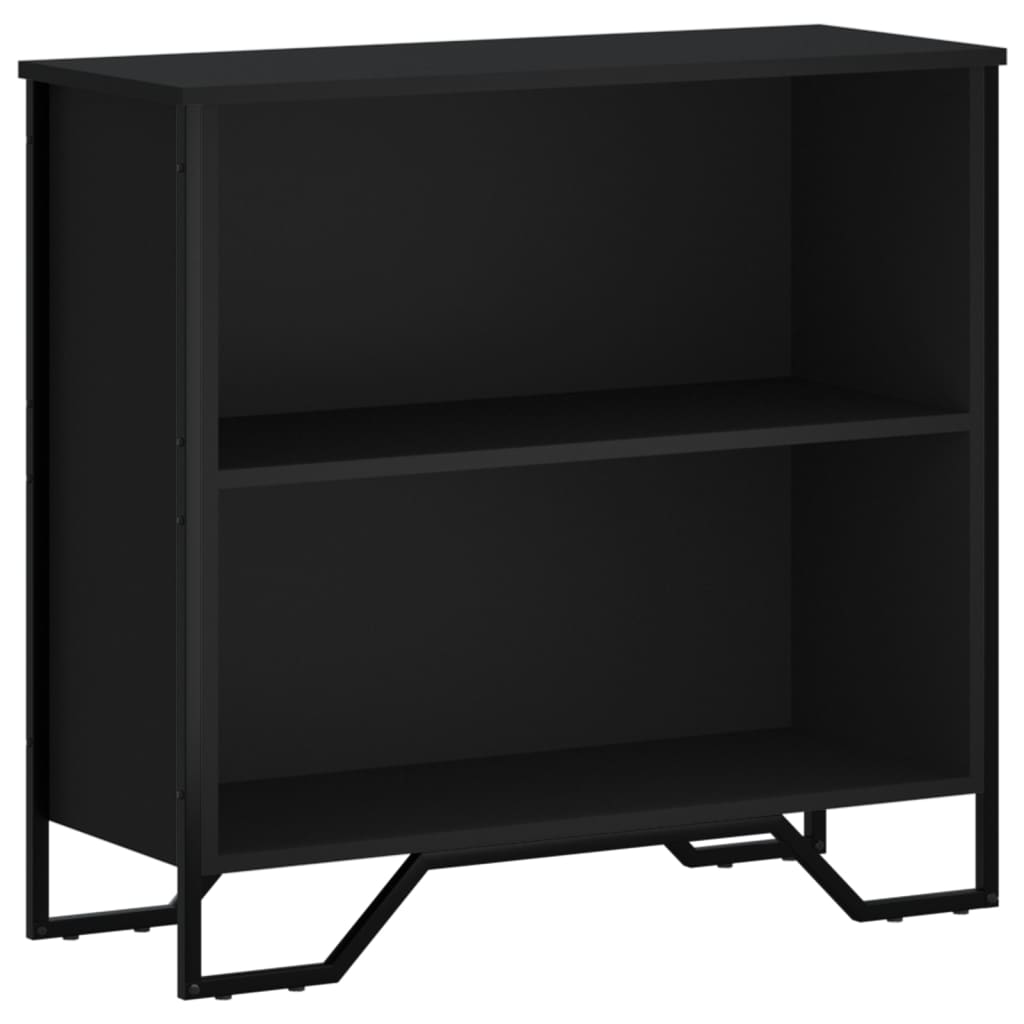 Bücherregal Schwarz 80x31x74,5 cm Holzwerkstoff