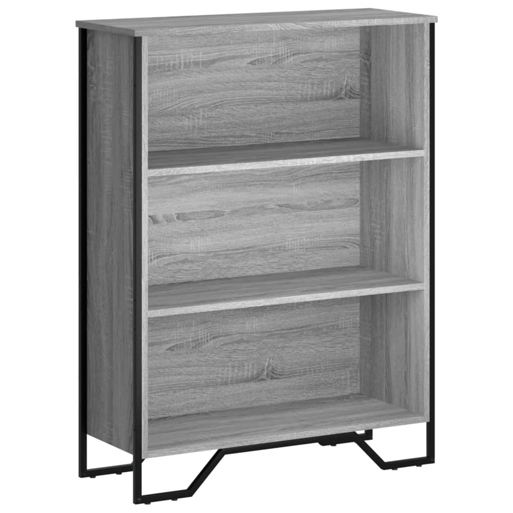 Bücherregal Grau Sonoma 80x31x106 cm Holzwerkstoff