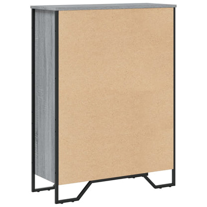 Bücherregal Grau Sonoma 80x31x106 cm Holzwerkstoff