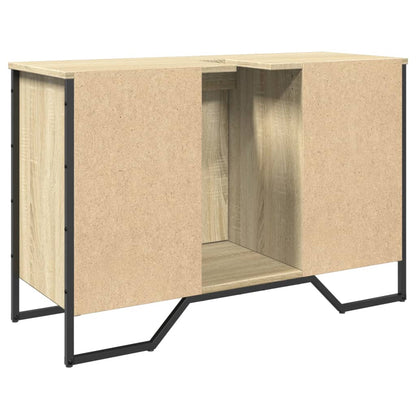 Waschbeckenunterschrank Sonoma-Eiche 91x35x60 cm Holzwerkstoff