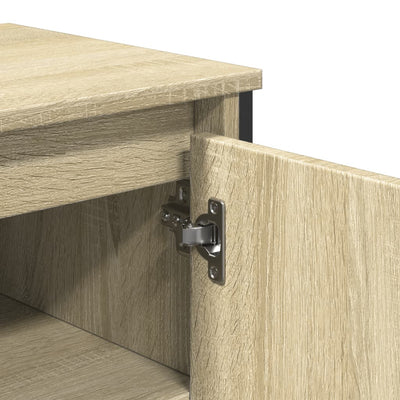 Waschbeckenunterschrank Sonoma-Eiche 91x35x60 cm Holzwerkstoff