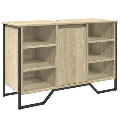 Waschbeckenunterschrank Sonoma-Eiche 91x35x60 cm Holzwerkstoff