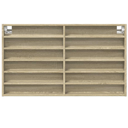 Vitrinenschrank Sonoma-Eiche 100x8,5x58 cm Holzwerkstoff