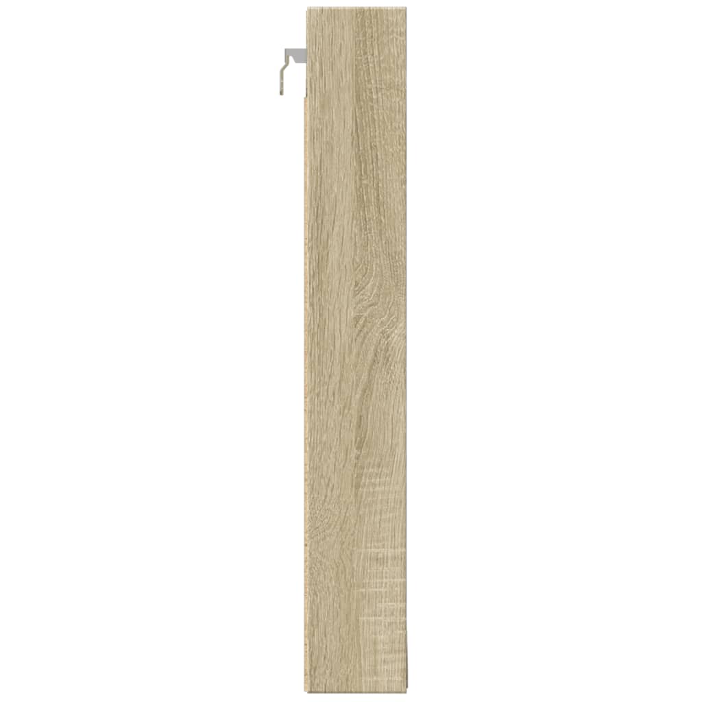 Vitrinenschrank Sonoma-Eiche 100x8,5x58 cm Holzwerkstoff