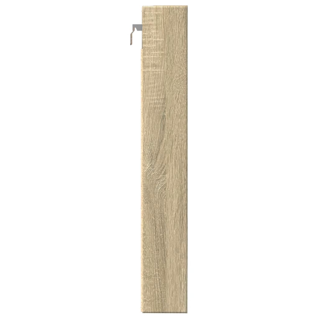 Vitrinenschrank Sonoma-Eiche 80x8,5x58 cm Holzwerkstoff