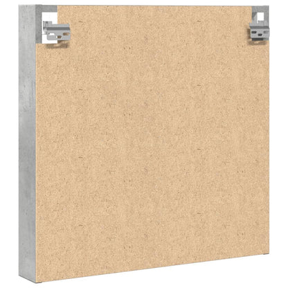 Vitrinenschrank Betongrau 60x8,5x58 cm Holzwerkstoff