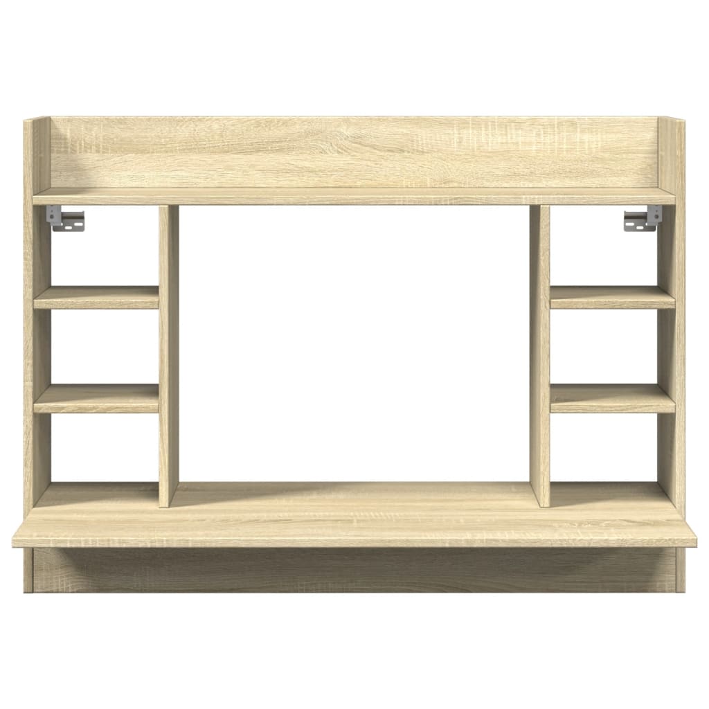 Wand-Schreibtisch Sonoma Eiche 105x48x75 cm Holzwerkstoff