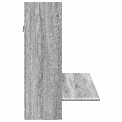 Wand-Schreibtisch Grau Sonoma 105x48x75 cm Holzwerkstoff