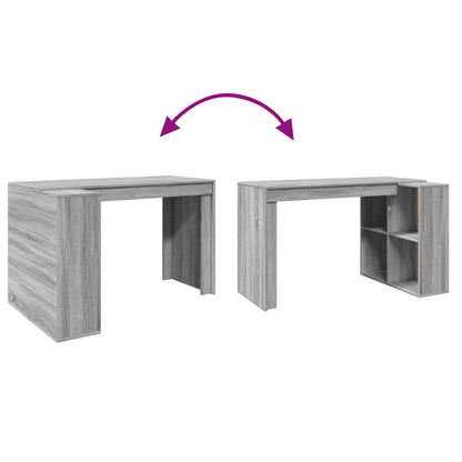 Schreibtisch Grau Sonoma 123,5x73,5x75 cm Holzwerkstoff