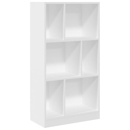 Bücherregal Weiß 57x28,5x107,5 cm Holzwerkstoff