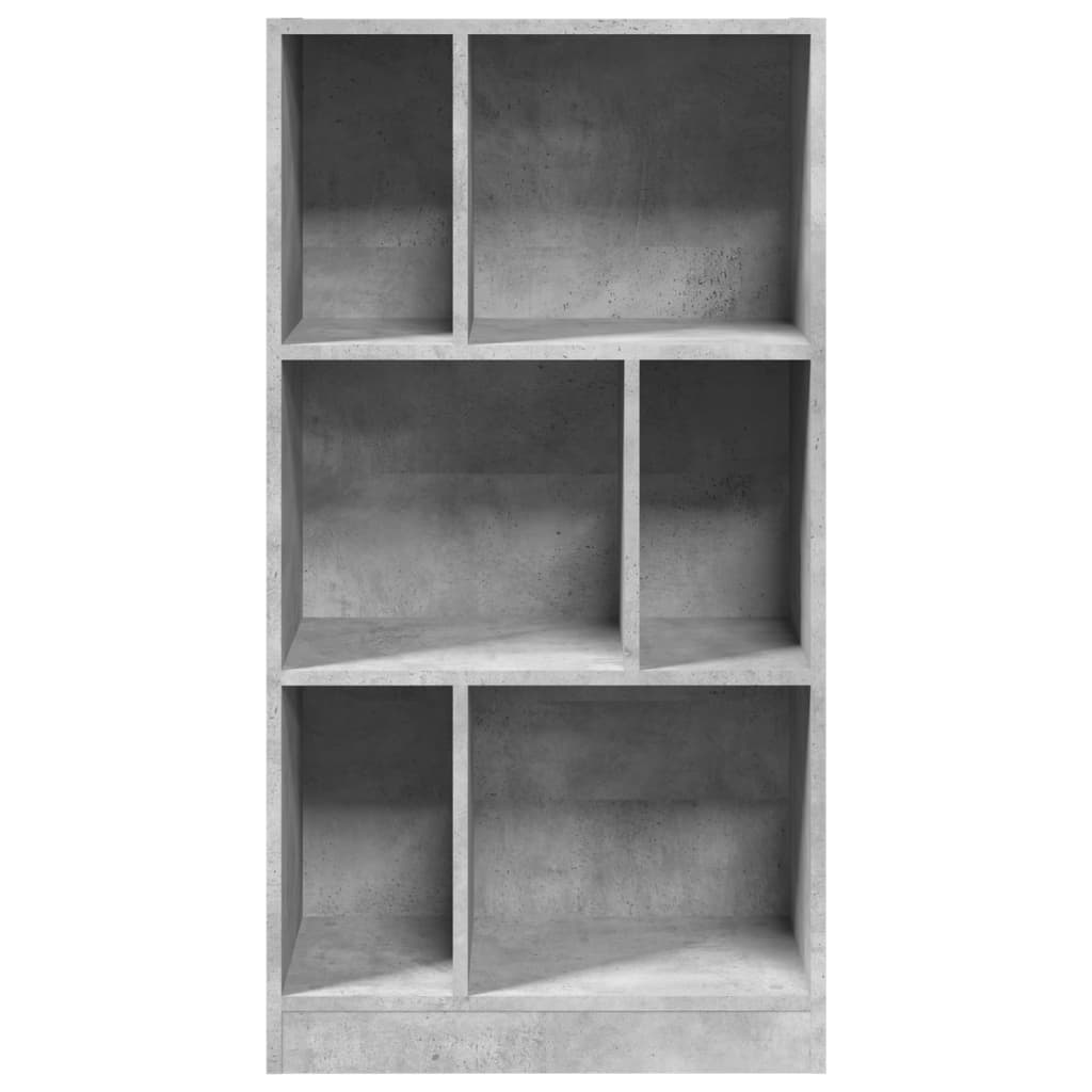 Bücherregal Betongrau 57x28,5x107,5 cm Holzwerkstoff