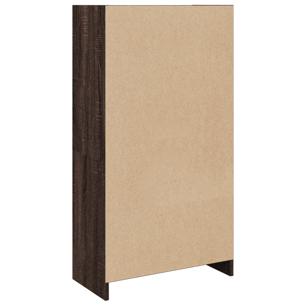 Bücherregal Braun Eichen-Optik 57x28,5x107,5 cm Holzwerkstoff