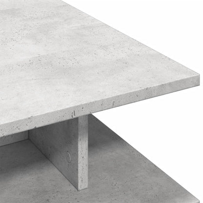 Couchtisch Betongrau 102x55x35 cm Holzwerkstoff