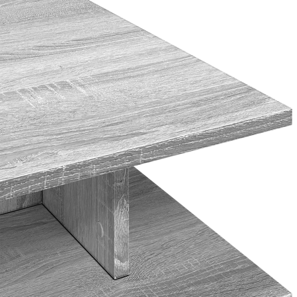 Couchtisch Grau Sonoma 102x55x35 cm Holzwerkstoff