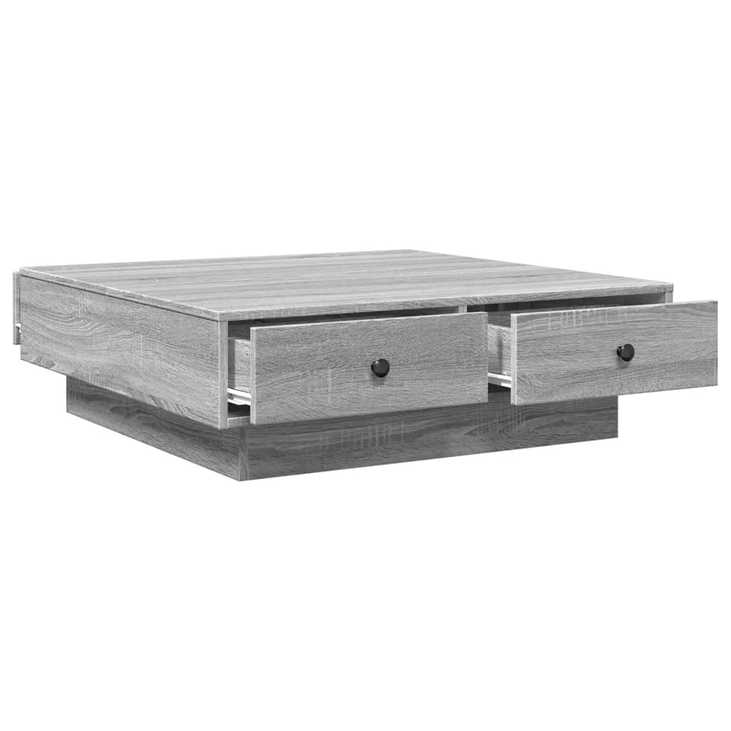 Couchtisch Grau Sonoma 90x90x28 cm Holzwerkstoff