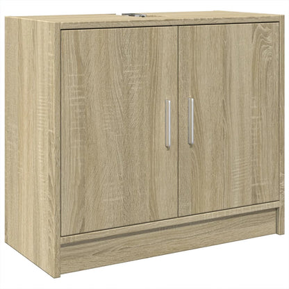 Waschbeckenunterschrank Sonoma-Eiche 63x29x55 cm Holzwerkstoff