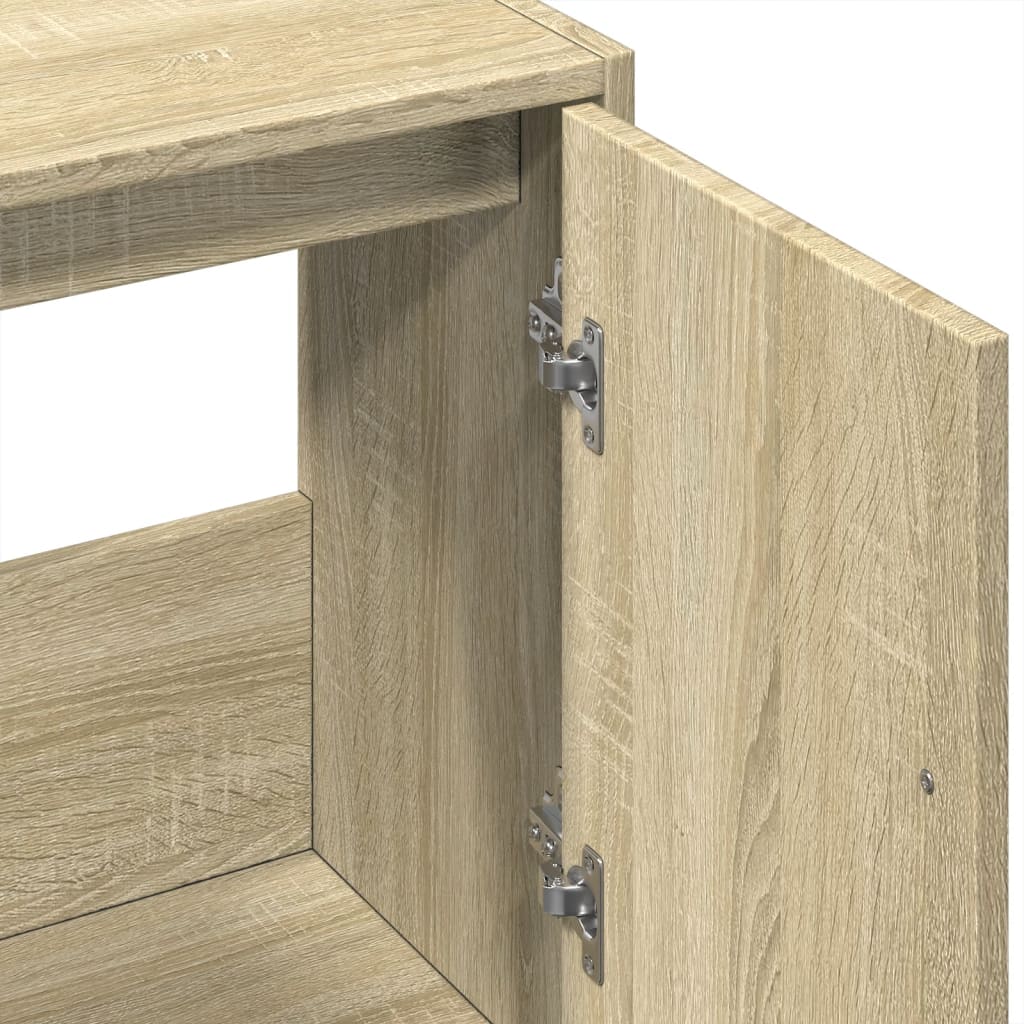 Waschbeckenunterschrank Sonoma-Eiche 63x29x55 cm Holzwerkstoff