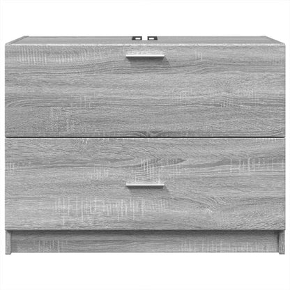 Waschbeckenunterschrank Grau Sonoma 78x37x59 cm Holzwerkstoff