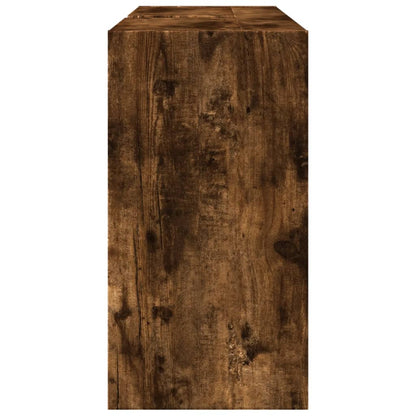 Waschbeckenunterschrank Räuchereiche 90x29x55 cm Holzwerkstoff