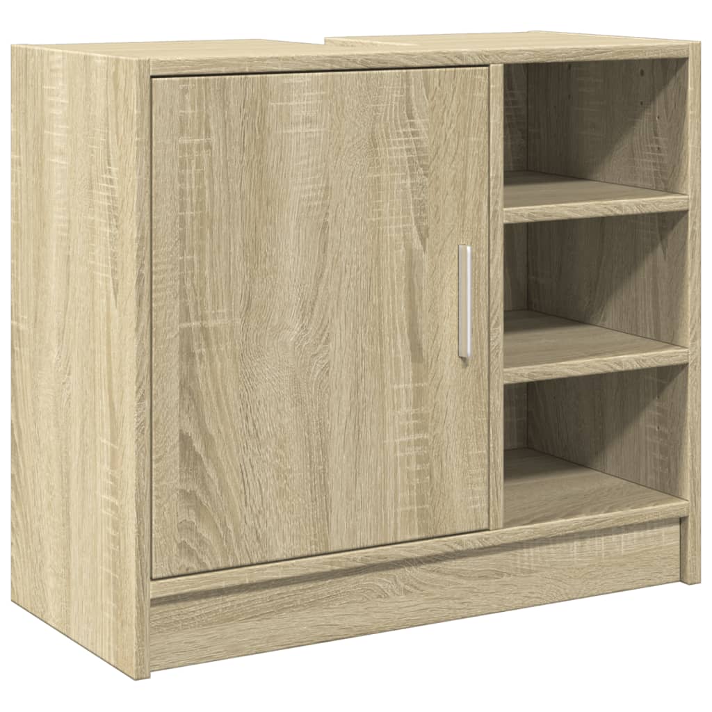 Waschbeckenunterschrank Sonoma-Eiche 63x29x55 cm Holzwerkstoff