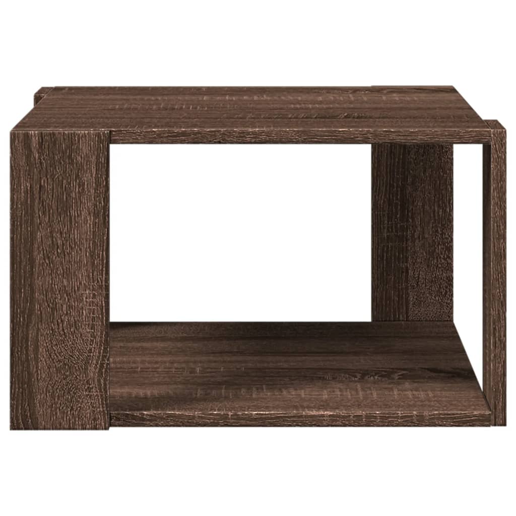 Couchtisch Braun Eichen-Optik 51,5x51,5x30 cm Holzwerkstoff