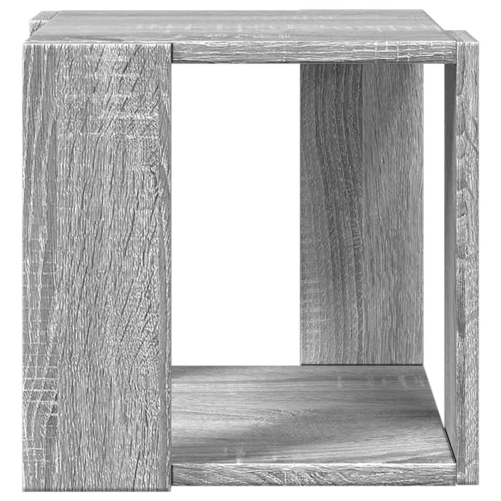 Couchtisch Grau Sonoma-Eiche 32x32x30 cm Holzwerkstoff