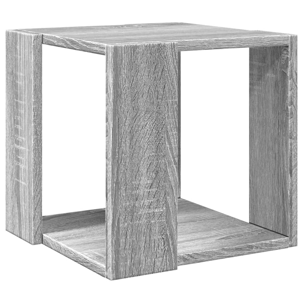 Couchtisch Grau Sonoma-Eiche 32x32x30 cm Holzwerkstoff