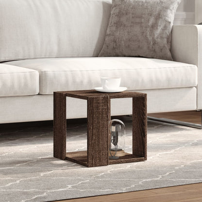 Couchtisch Braun Eichen-Optik 32x32x30 cm Holzwerkstoff