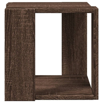 Couchtisch Braun Eichen-Optik 32x32x30 cm Holzwerkstoff