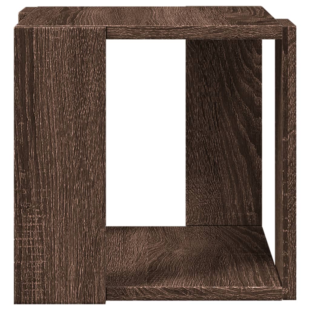 Couchtisch Braun Eichen-Optik 32x32x30 cm Holzwerkstoff