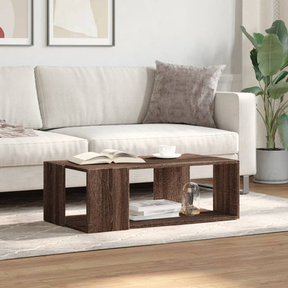 Couchtisch Braun Eichen-Optik 89,5x48x30 cm Holzwerkstoff