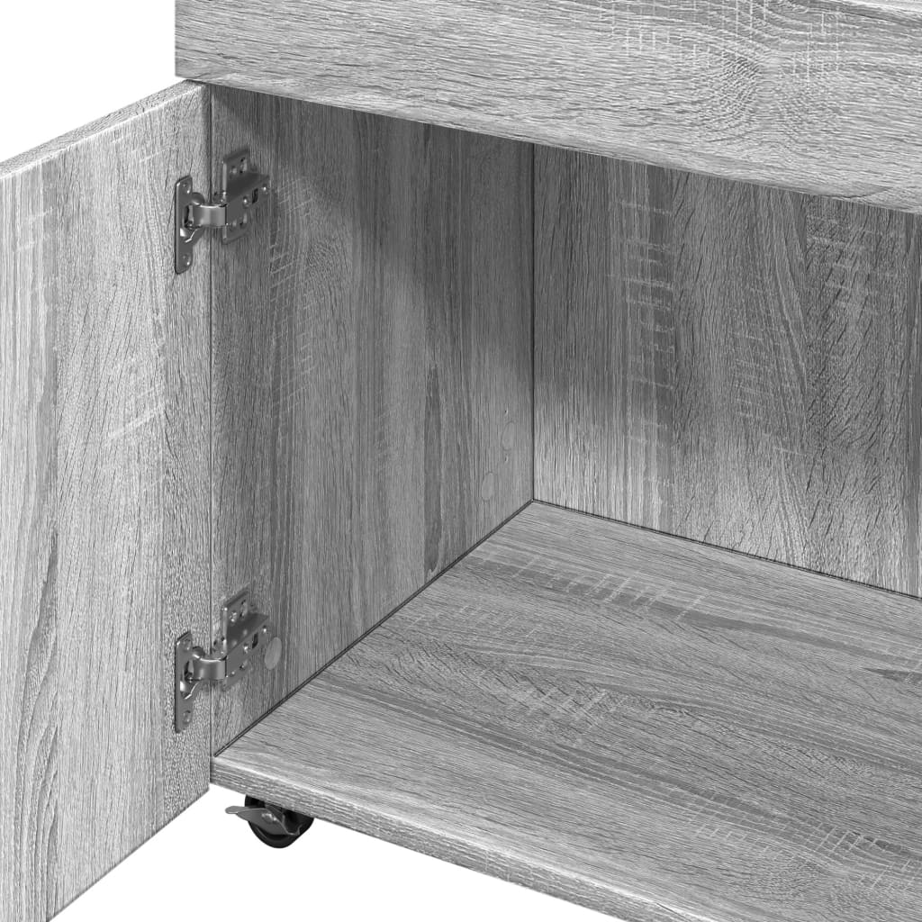 Barwagen Grau Sonoma 50x41x89 cm Holzwerkstoff