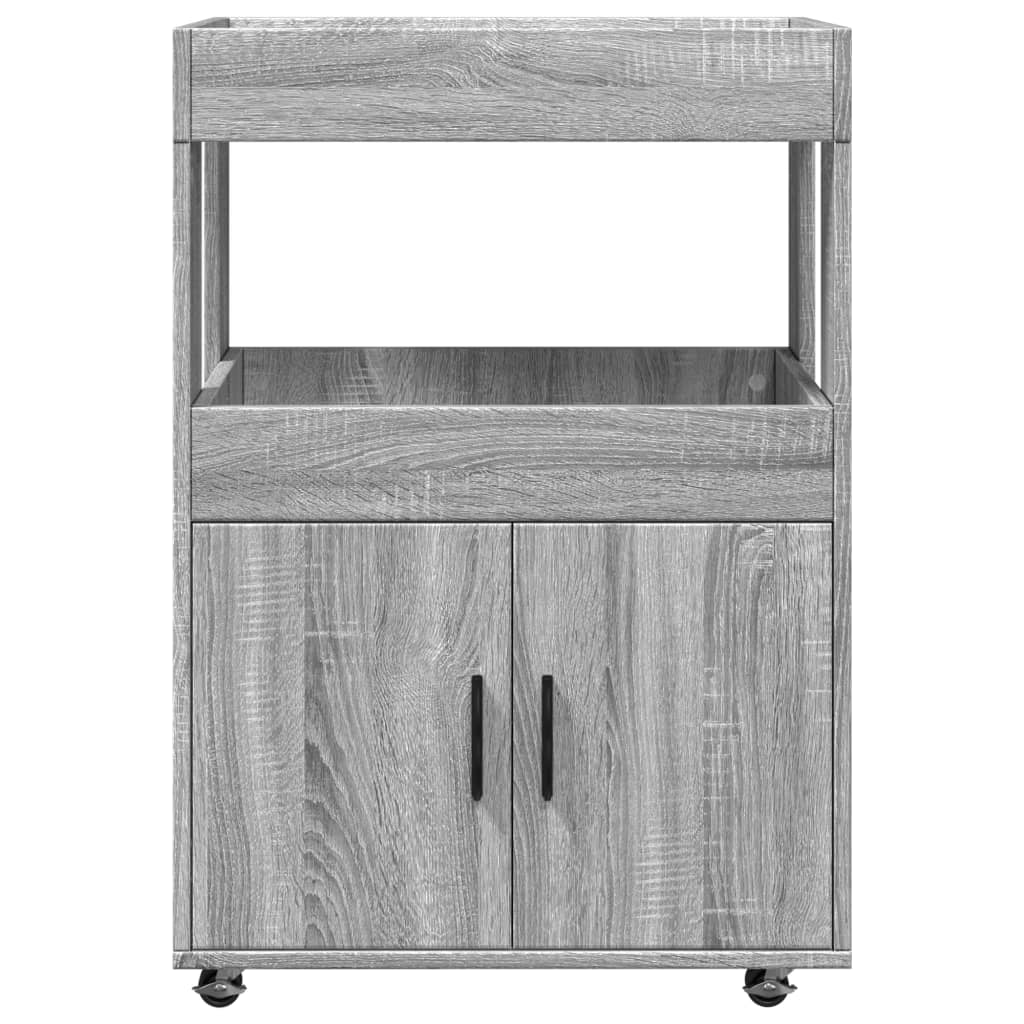 Barwagen Grau Sonoma 60x39,5x89 cm Holzwerkstoff