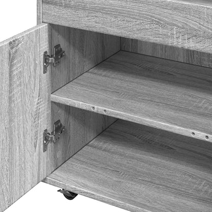 Barwagen Grau Sonoma 60x39,5x89 cm Holzwerkstoff